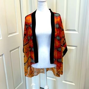 Sheer western boho tunic, size small.